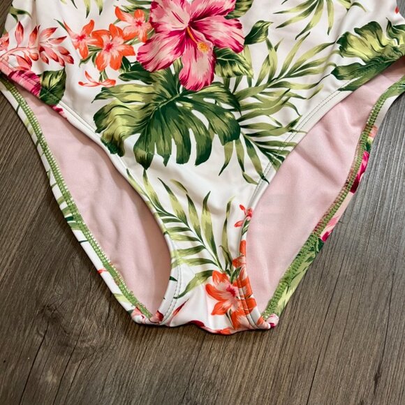 Hurley One Piece Floral Swim Suite, Women's size Small - Picture 4 of 8